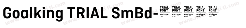 Goalking TRIAL SmBd字体转换